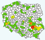 Skroks in Poland map